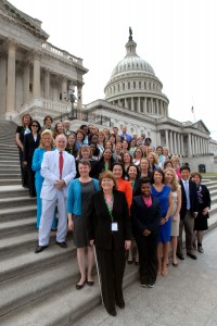 WHPI 2013 students on the steps of the Capitol